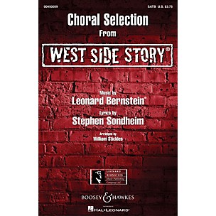 Leonard Bernstein Music West Side Story - Choral Selections SATB Arranged by William Stickles