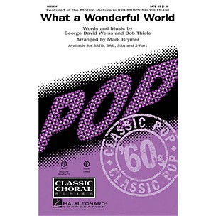 Hal Leonard What a Wonderful World SATB by Louis Armstrong arranged by Mark Brymer