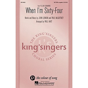 Hal Leonard When I'm Sixty-Four SATTBB A Cappella by The King's Singers arranged by Paul Hart