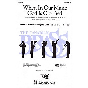 Hal Leonard When in Our Music God Is Glorified IPAKB Composed by Fred Pratt Green