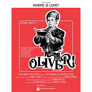 TRO ESSEX Music Group Where Is Love? (from Oliver!) Richmond Music ¯ Sheet Music Series