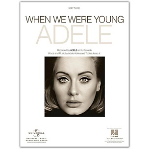 Hal Leonard Where We Were Young - Adele, Easy Piano Sheet