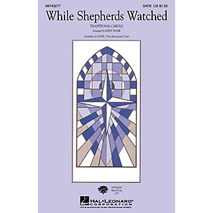 Hal Leonard While Shepherds Watched 3-Part Mixed Arranged by Kirby Shaw