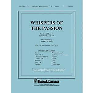 Shawnee Press Whispers of the Passion Chamber Orchestra composed by Joseph M. Martin