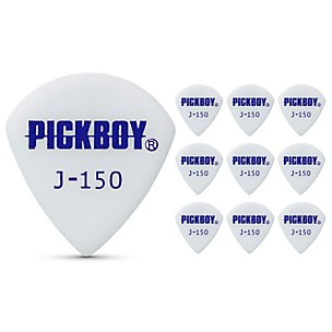 Pick Boy White Polyacetal Jazz Guitar Picks