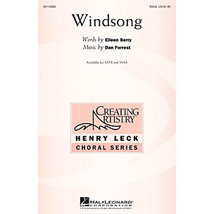 Hal Leonard Windsong SSAA composed by Dan Forrest