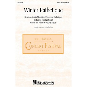 Hal Leonard Winter Pathétique 3-Part Mixed composed by Audrey Snyder