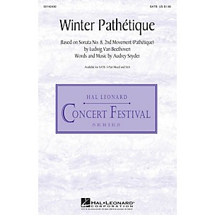 Hal Leonard Winter Pathétique SATB composed by Audrey Snyder