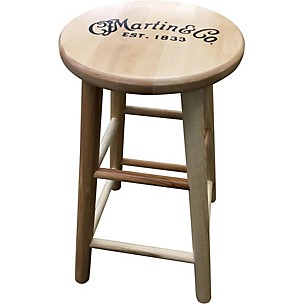 Martin Wooden Ash Logo Barstool