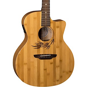 Luna Guitars Woodland Bamboo Grand Auditorium Acoustic-Electric Guitar
