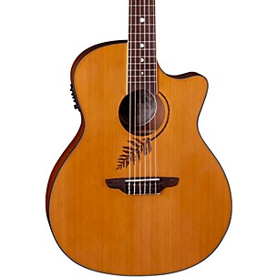 Luna Guitars Woodland Cedar Nylon Acoustic-Electric Guitar