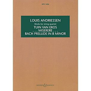 Boosey and Hawkes Works for String Quartet (Study Score) Boosey & Hawkes Chamber Music Series Softcover by Louis Andriessen