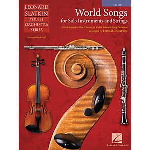 Hal Leonard World Songs for Solo Instruments and Strings Easy Music For Strings Series Softcover by Leonard Slatkin