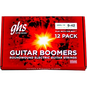 GHS X-Light Electric Guitar Boomers 12 Pack Box