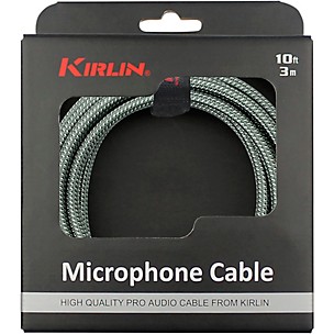 KIRLIN XLR Male To XLR Female Microphone Cable - Olive Green Woven Jacket