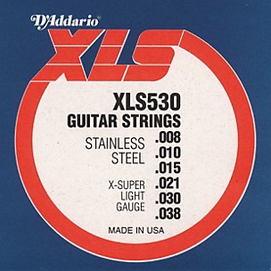 D'Addario XLS 530 Stainless Steel Guitar Strings