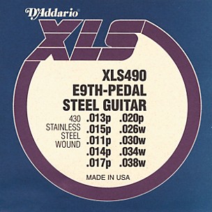 D'Addario XLS490 Pedal Steel E9 String Set