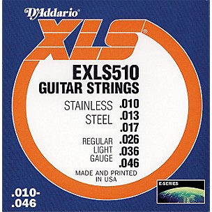 D'Addario XLS510 Stainless Steel Guitar Strings