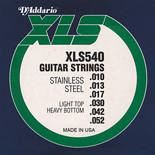 D'Addario XLS540 XLS Light Top/Heavy Bottom Electric Guitar Strings Set
