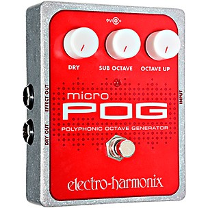 Electro-Harmonix XO Micro POG Polyphonic Octave Generator Guitar Effects Pedal