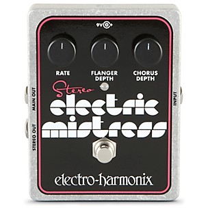 Electro-Harmonix XO Stereo Electric Mistress Flanger / Chorus Guitar Effects Pedal