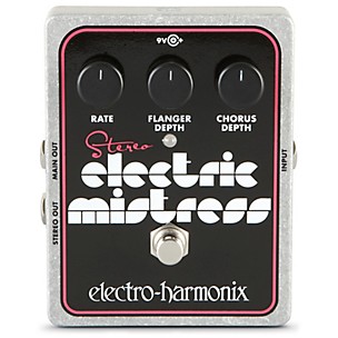 Electro-Harmonix XO Stereo Electric Mistress Flanger/Chorus Guitar Effects Pedal