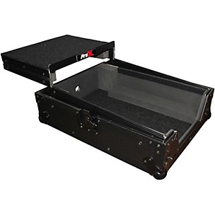 ProX Truss XS-M12LT ATA Style Flight Road Case with Wheels and Sliding Laptop Shelf for 12 in. DJ Mixers