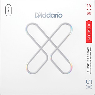D'Addario XS Phosphor Bronze Coated Acoustic Guitar Strings 3-Pack -