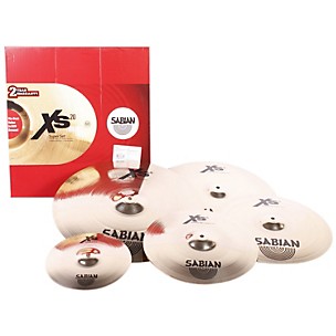 Sabian XS20 Brilliant Cymbal Set with Free 18" Medium-Thin Crash and 10" Splash