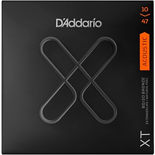 D'Addario XT 80/20 Bronze Acoustic Guitar Strings, Extra Light, 10-47