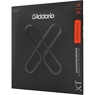 D'Addario XT Acoustic Phosphor Bronze, Medium, Resophonic, 16-56