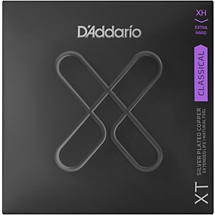 D'Addario XT Silver-Plated Copper Classical Strings - Extra Hard Tension (29-47w)