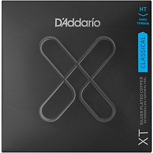 D'Addario XT Silver-Plated Copper Classical Strings, Hard Tension, 29-46w