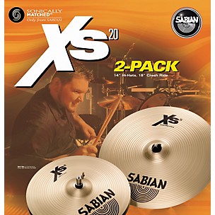 Sabian Xs20 2-Pack - 14" Hi-Hats and 18" Crash Ride Cymbals