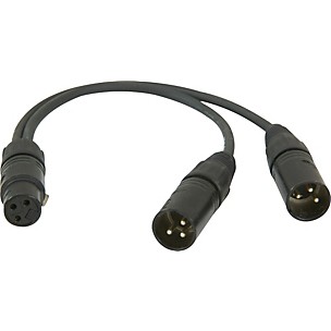 ProCo YMXF2XM-1 Y Mic Female XLR to 2-Male XLR Cable -