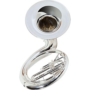 Yamaha YSH-411SWC Series Brass BBb Silver Sousaphone with Hard Case