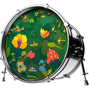 Evans Yellow Submarine Pepperland Woods Bass Drumhead