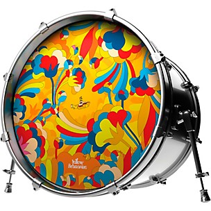 Evans Yellow Submarine Primrose Prairie Bass Drumhead