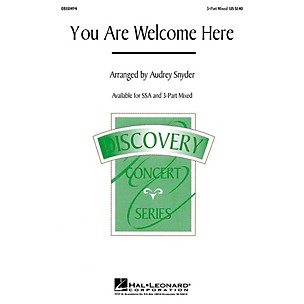 Hal Leonard You Are Welcome Here 3-Part Mixed arranged by Audrey Snyder