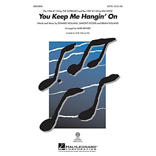 Hal Leonard You Keep Me Hangin' On SATB by The Supremes arranged by Mark Brymer