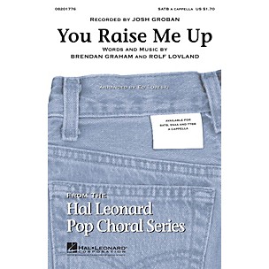 Hal Leonard You Raise Me Up SSAA A Cappella by Josh Groban Arranged by Ed Lojeski