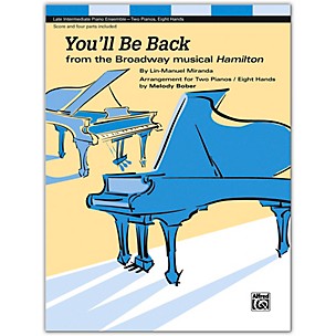 Alfred You'll Be Back (2p, 8h) Late Intermediate Piano Quartet (score & 4 parts included)