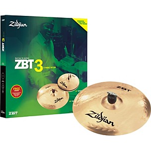 Zildjian ZBT 3 Cymbal Pack with Free 14" Crash