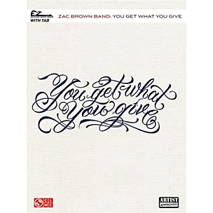 Cherry Lane Zac Brown Band - You Get What You Give Easy Guitar Tab