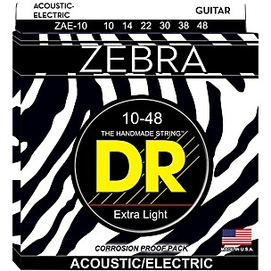 DR Strings Zebra Lite Acoustic-Electric Guitar Strings