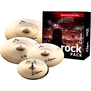 Zildjian Zildjian A Series Cymbal Pack Rock With Free 17" Crash