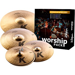 Zildjian Zildjian K Custom Series Cymbal Pack Worship With Free 16" Crash