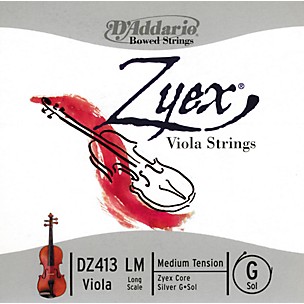 D'Addario Zyex Series Viola G String