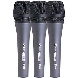 Sennheiser e 835 Cardioid Dynamic Vocal Microphone 3-Pack