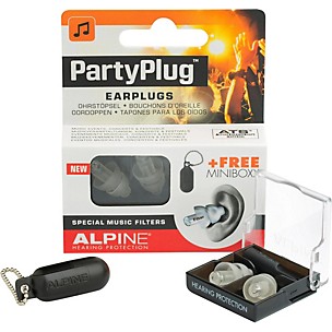 Alpine Hearing Protection (ea) Single-filter Universal Earplugs (Clear)